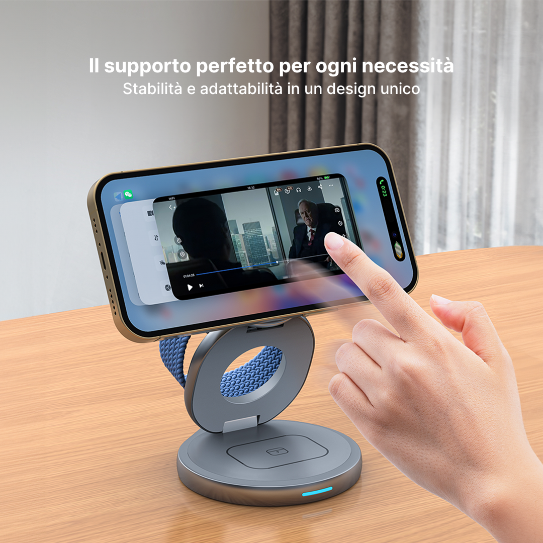 FlexCharge 3-in-1 Caricabatterie Wireless Magnetico