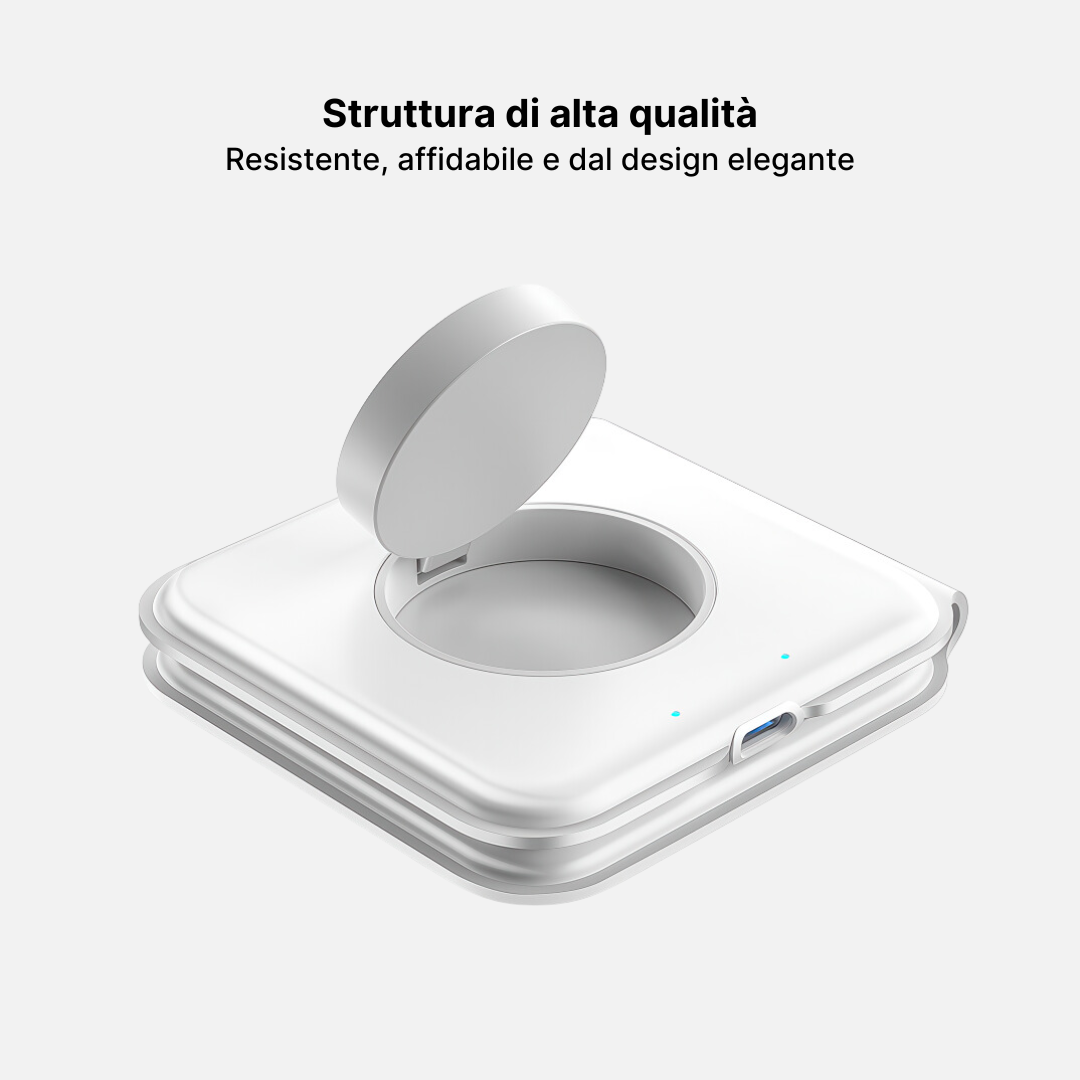 Magfold 2 in 1 Pad di Ricarica Wireless Pieghevole