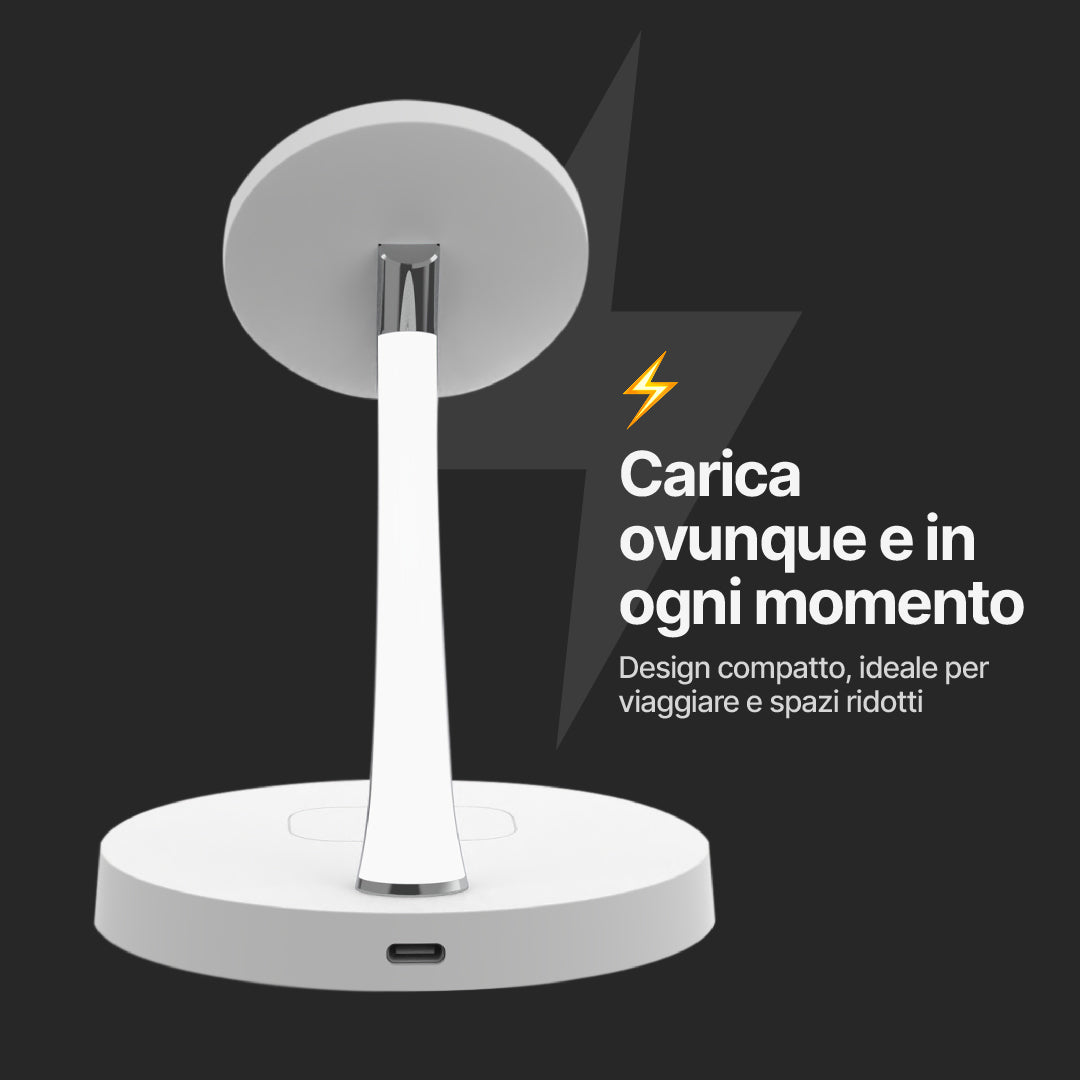 Stazione di Ricarica Wireless 2 in 1