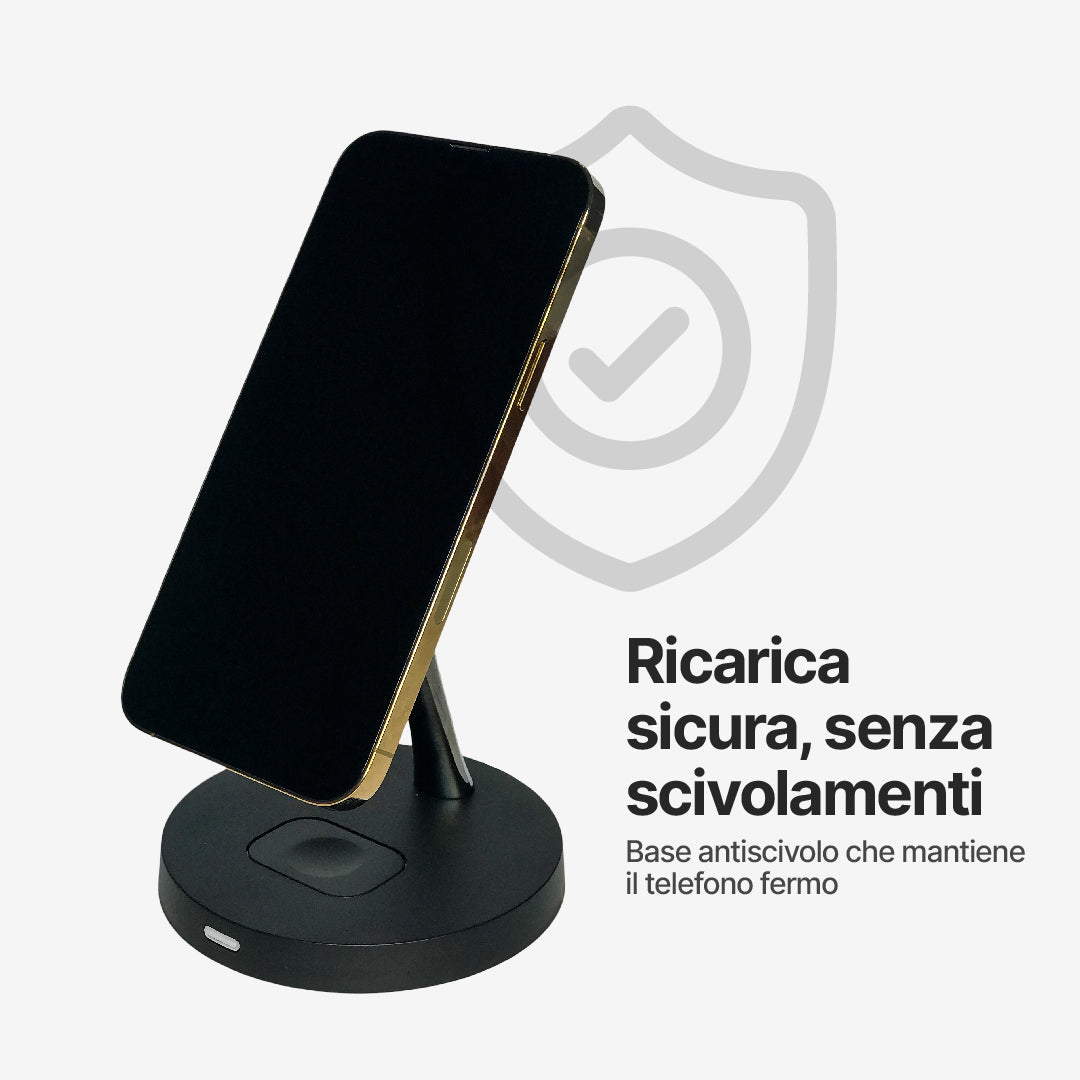 Stazione di Ricarica Wireless 2 in 1