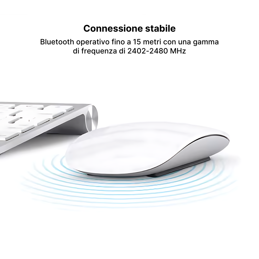 TravelLite Bluetooth Mouse - Design Ultra-Sottile e Leggero, Ideale per i Viaggi