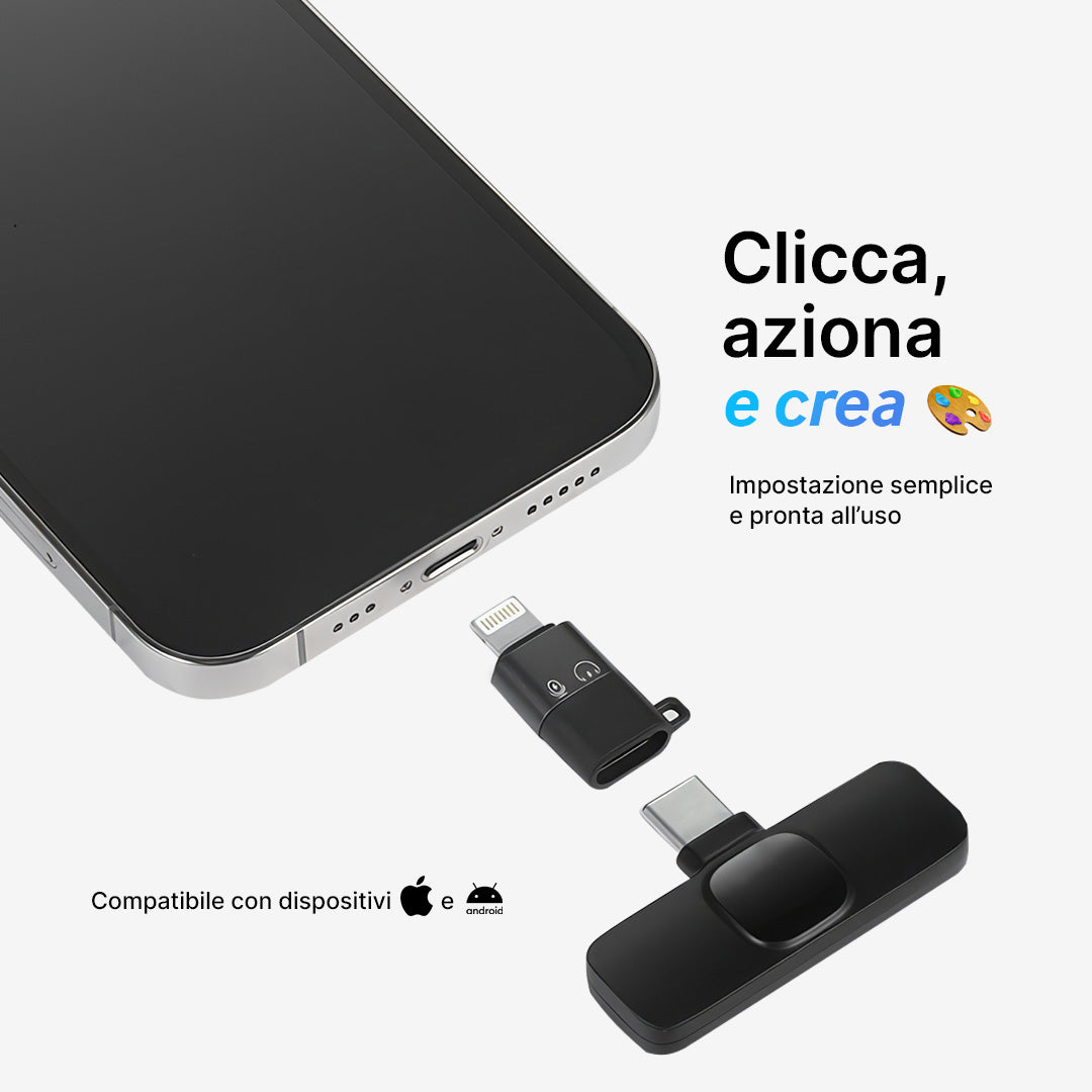 PocketPro Mini Wireless Mic per Creatori