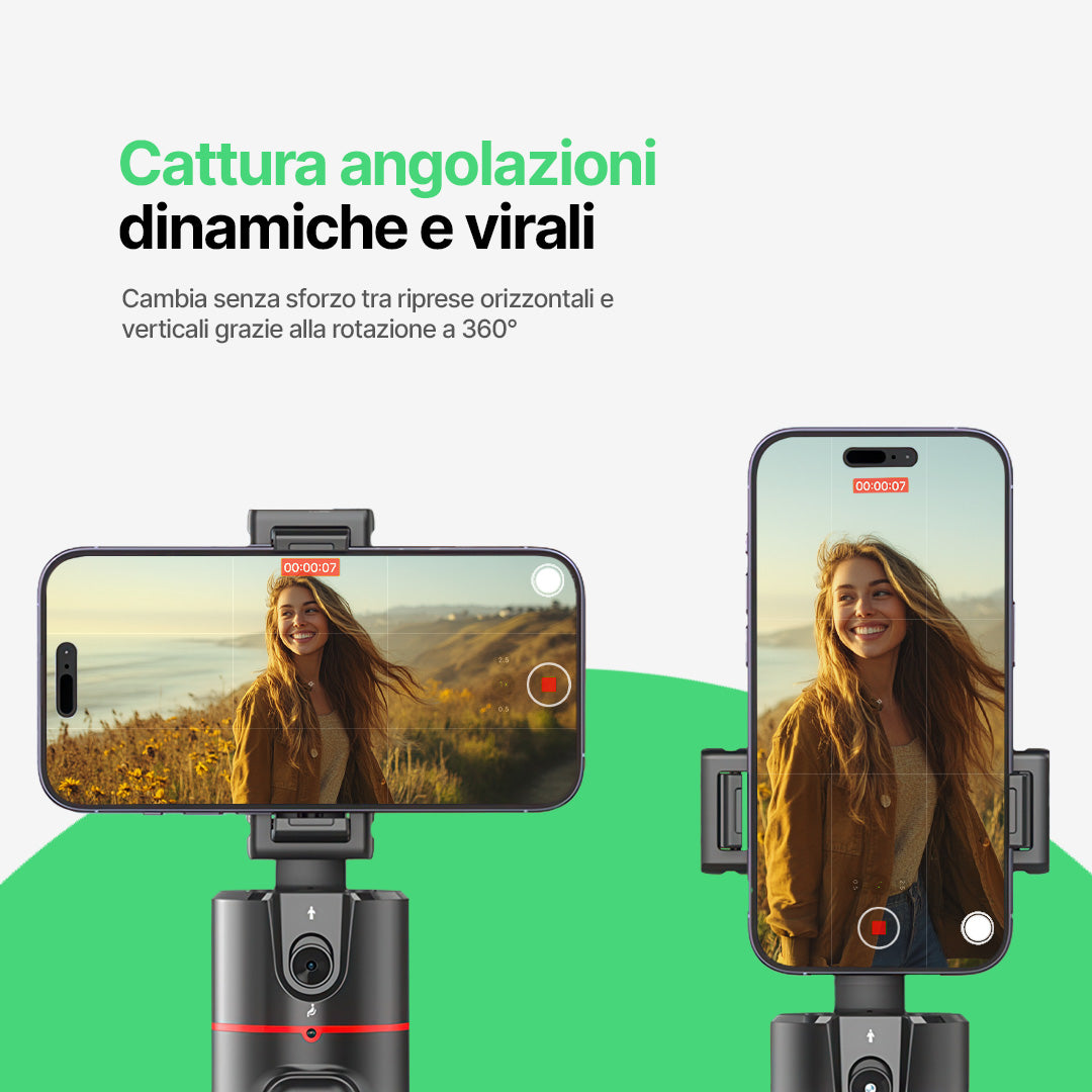 Bastone per Fotocamera con Tracciamento Intelligente AutoFocus 360