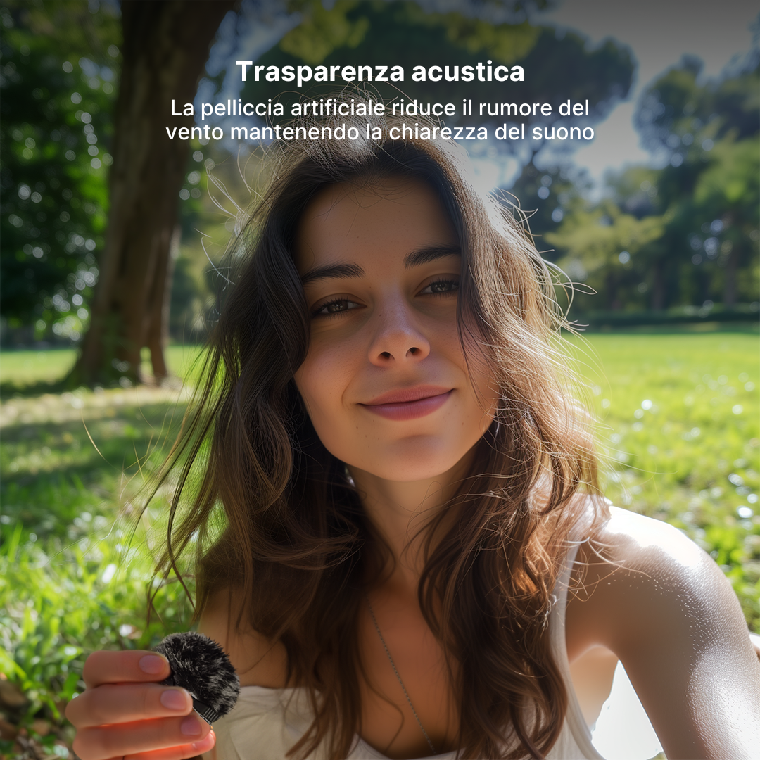 Copri-Microfono per la Riduzione del Rumore del Vento