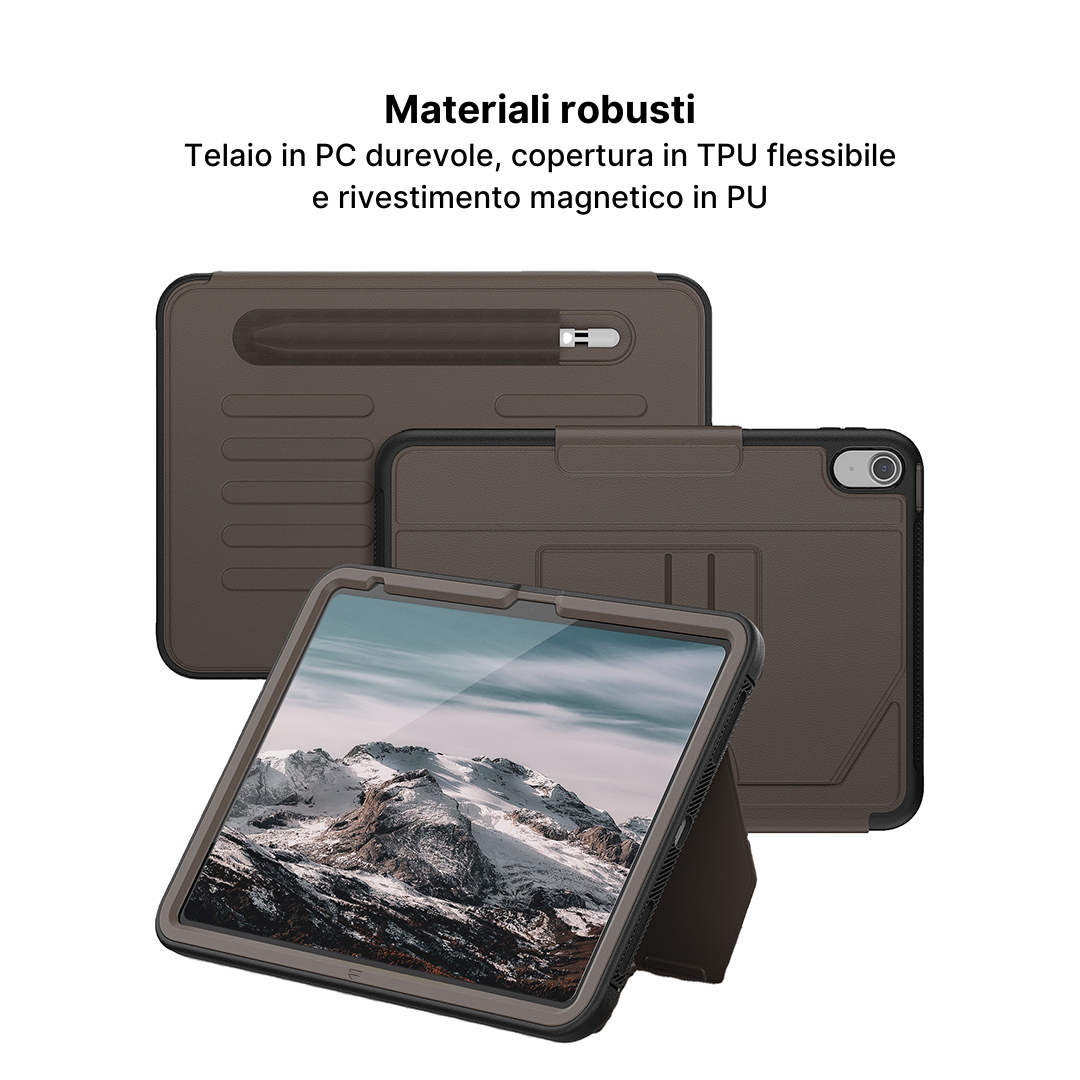 Custodia AirFlow Pro per iPad con Supporto Regolabile e Porta Penna