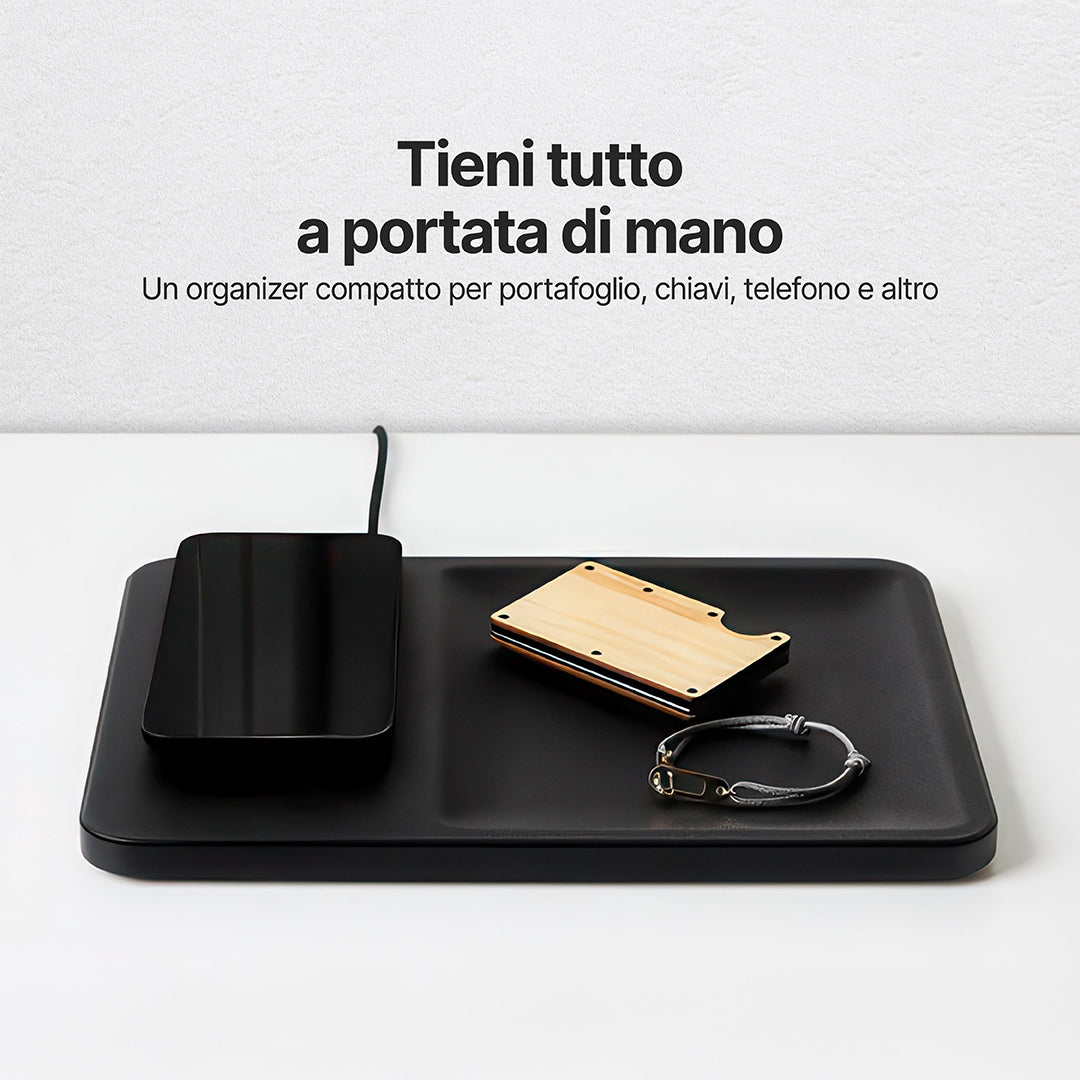 AuraHub Caricabatterie wireless per iPhone e Organizzatore
