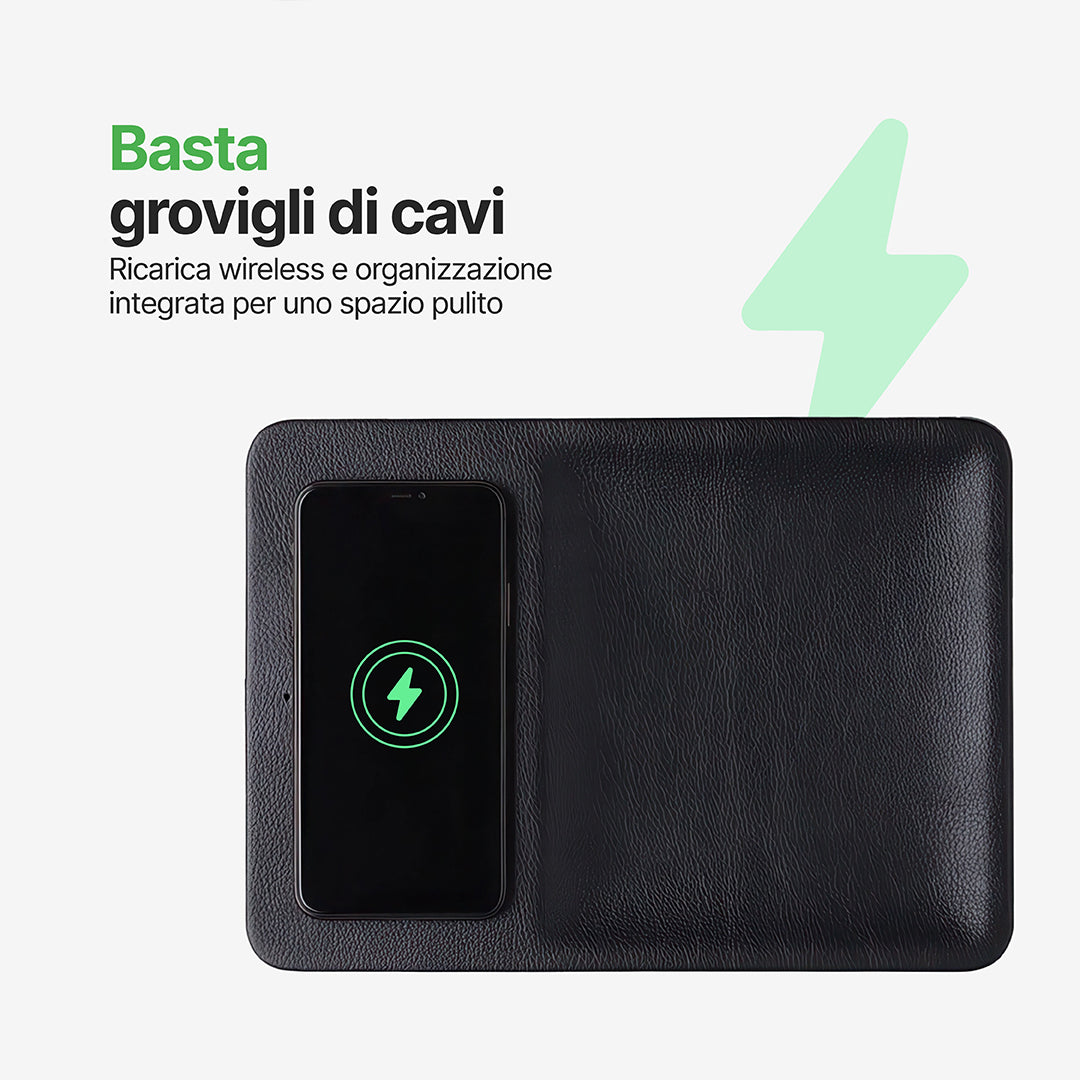 AuraHub Caricabatterie wireless per iPhone e Organizzatore