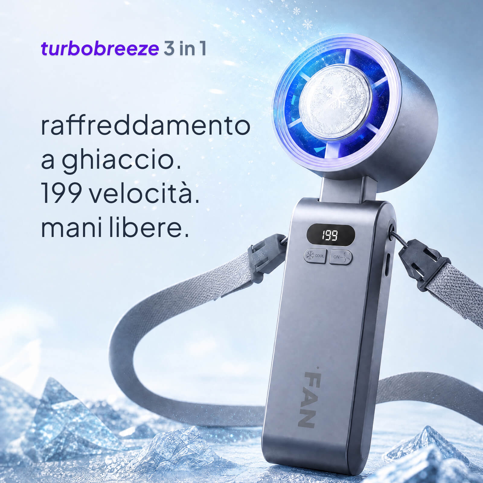 Ventilatore TurboBreeze 3 in 1
