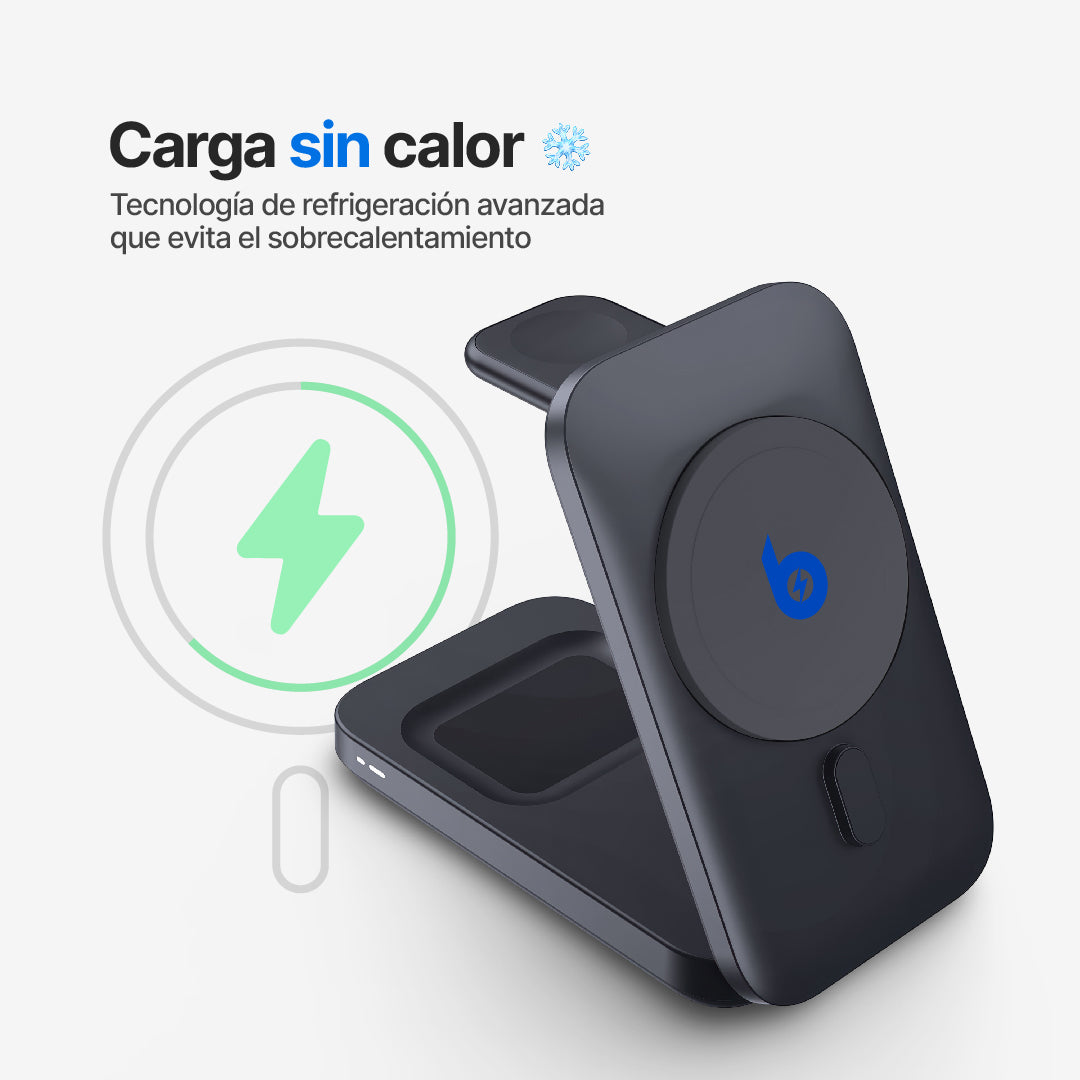 MagFlo 3 in 1 Stazione di Ricarica Wireless Qi2