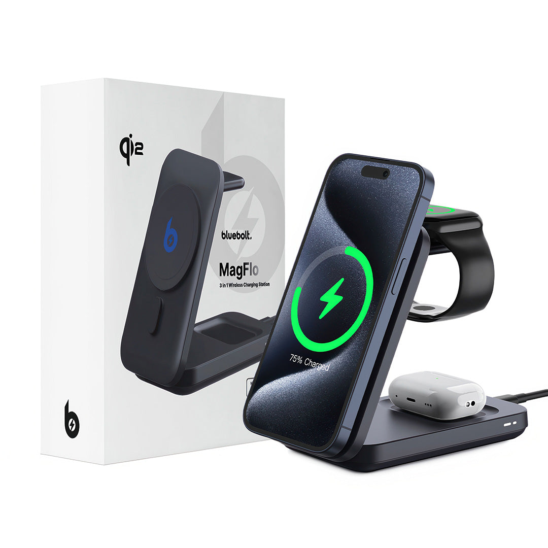 MagFlo 3 in 1 Stazione di Ricarica Wireless Qi2