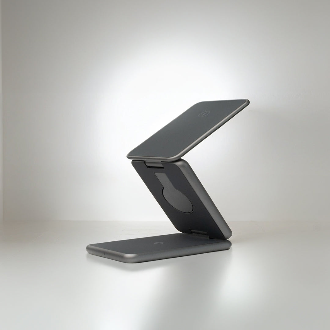 MagFold Pro 3 in 1 Supporto di Ricarica Wireless in Alluminio
