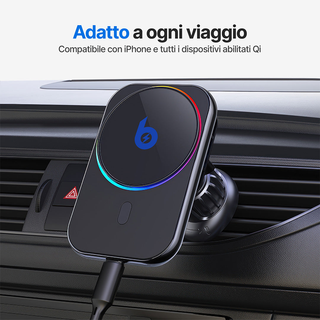 PolarCharge Qi2 Caricabatterie Wireless MagSafe