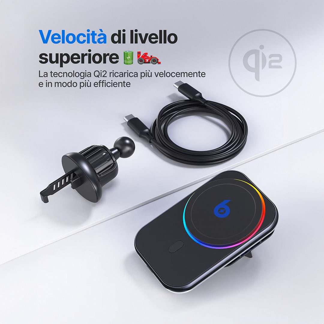 PolarCharge Qi2 Caricabatterie Wireless MagSafe