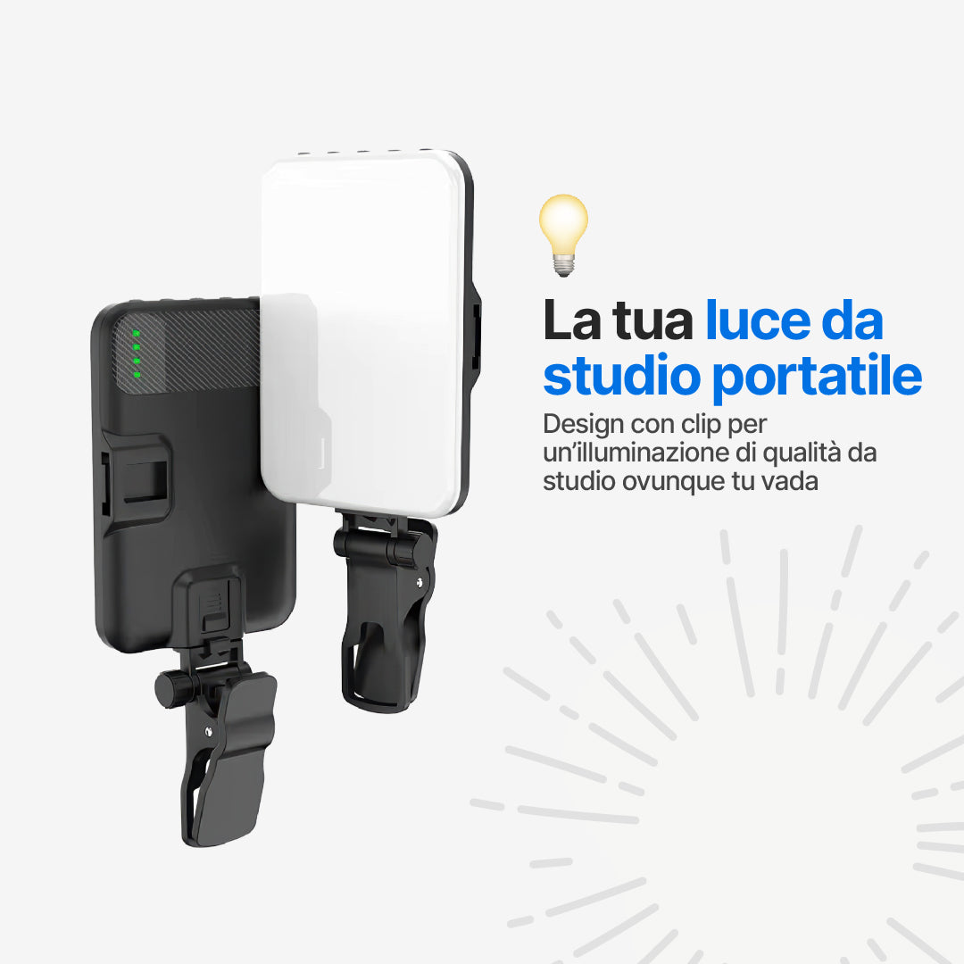 Luce Selfie Portatile con 7 Livelli di Luminosità