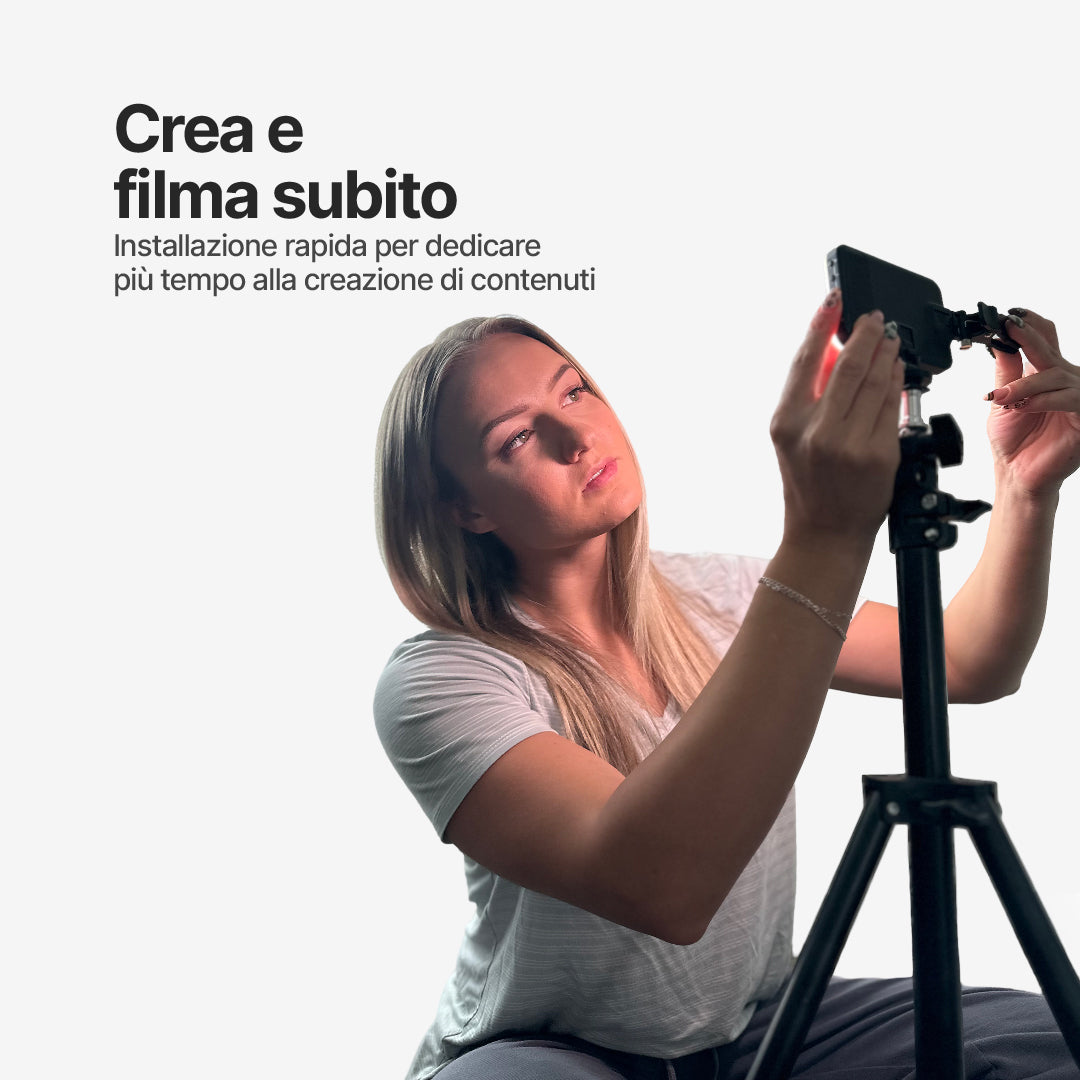 Luce Selfie Portatile con 7 Livelli di Luminosità