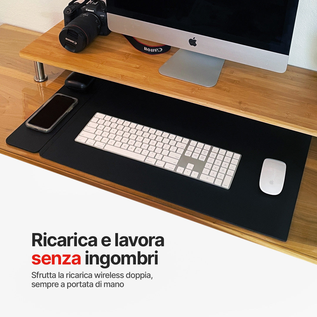 PowerMat Pro DUO Tappetino da Scrivania con Ricarica Wireless