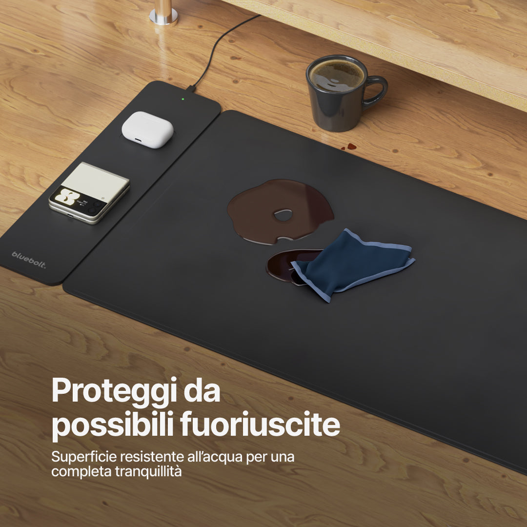PowerMat Pro DUO Tappetino da Scrivania con Ricarica Wireless