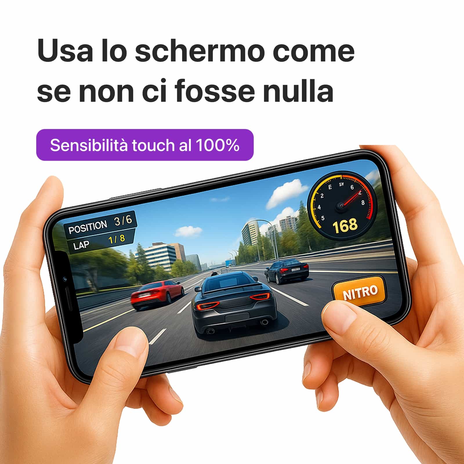 Pellicola privacy in vetro per iPhone