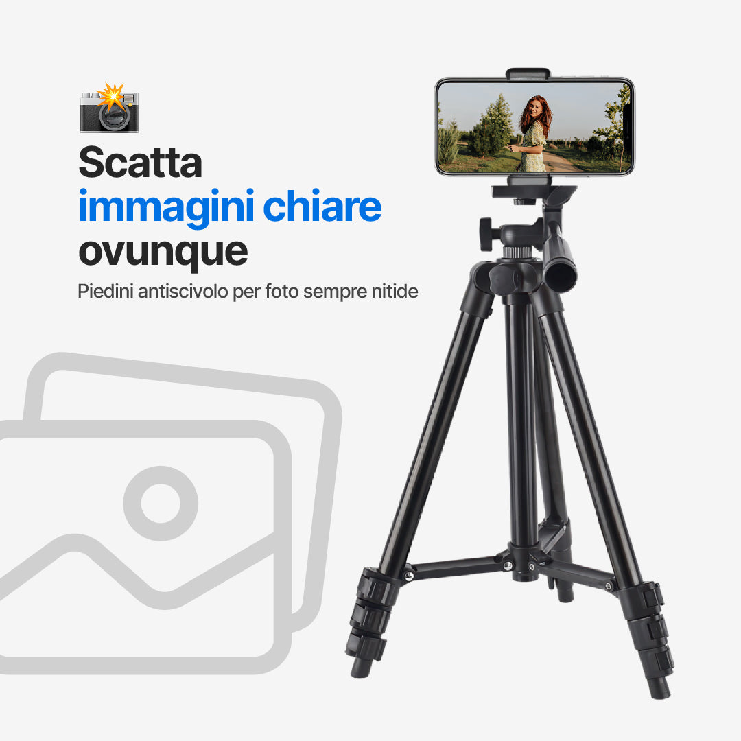 Treppiede QuickSnap per Fotocamera e Smartphone
