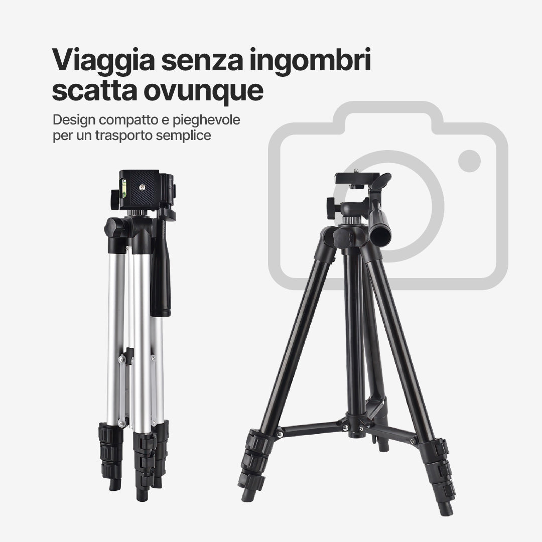Treppiede QuickSnap per Fotocamera e Smartphone