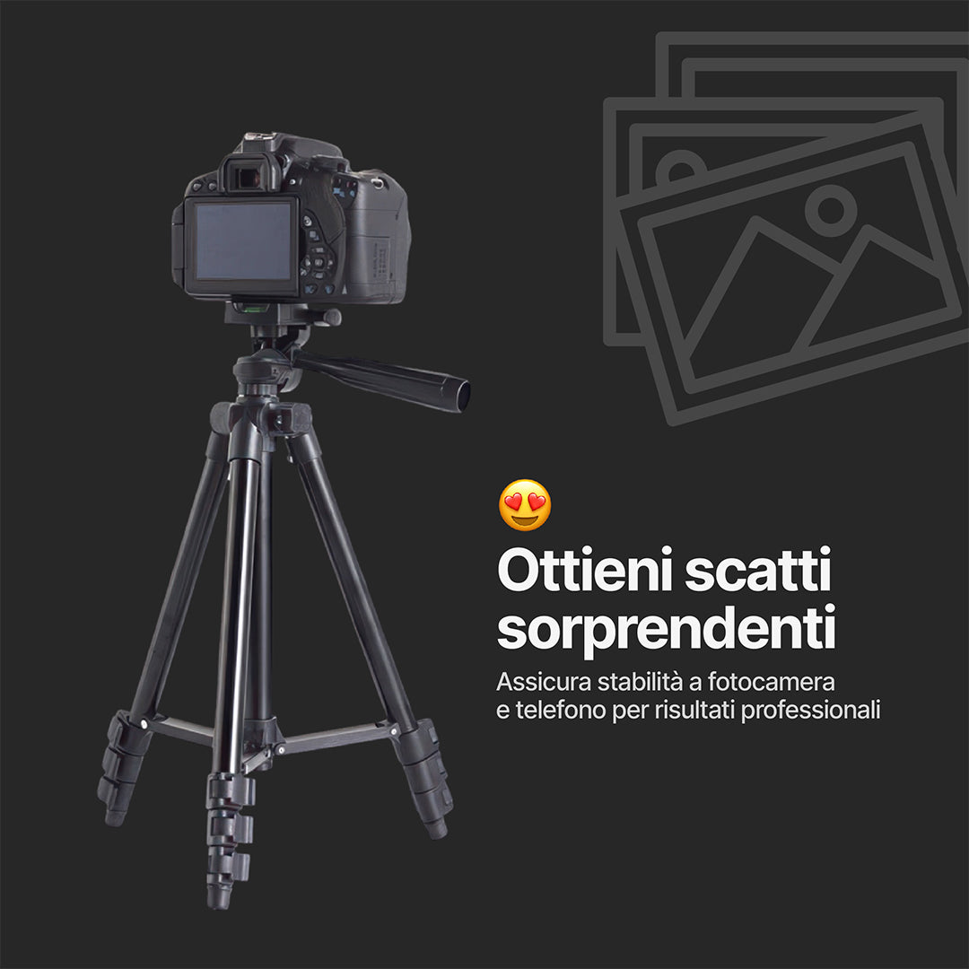 Treppiede QuickSnap per Fotocamera e Smartphone