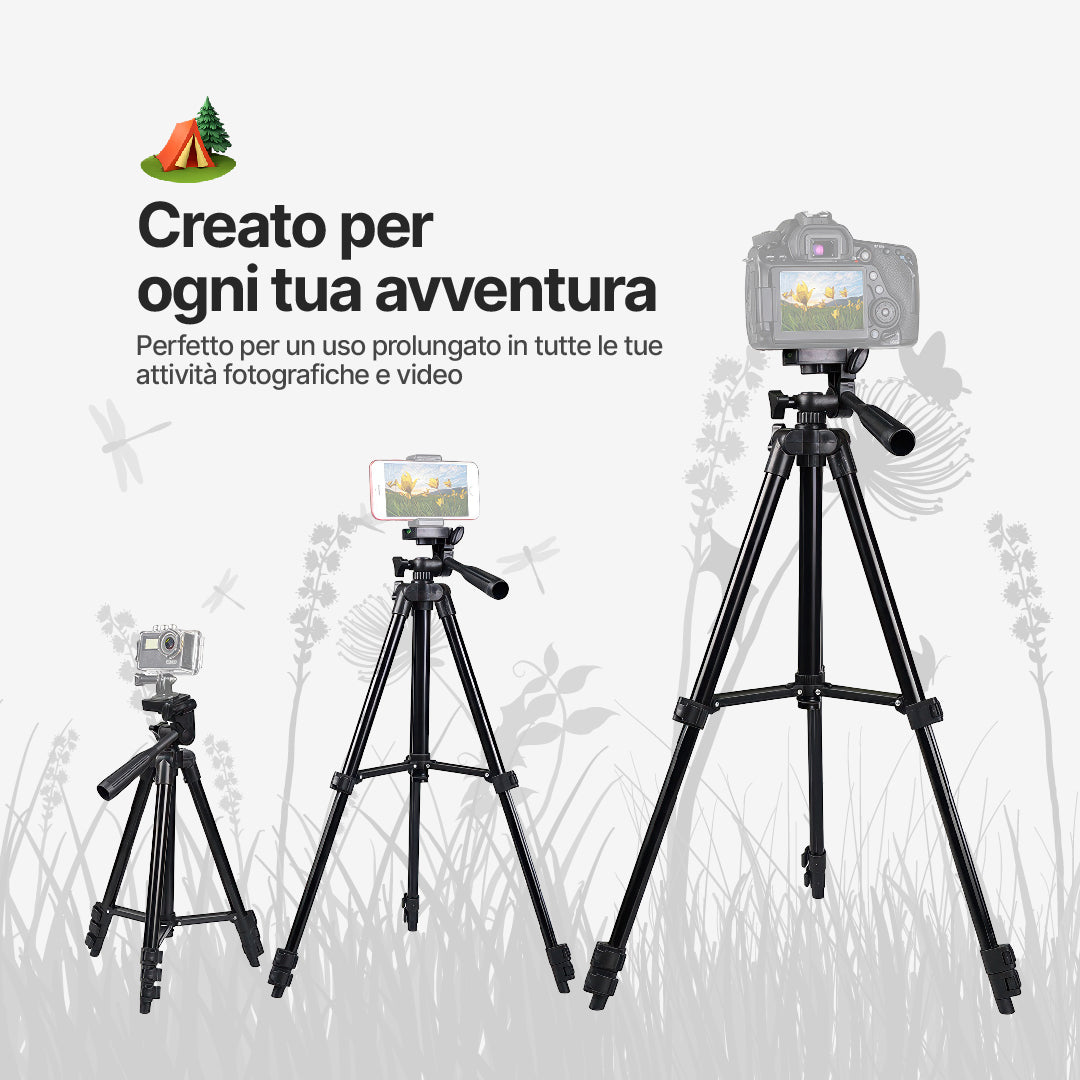 Treppiede QuickSnap per Fotocamera e Smartphone