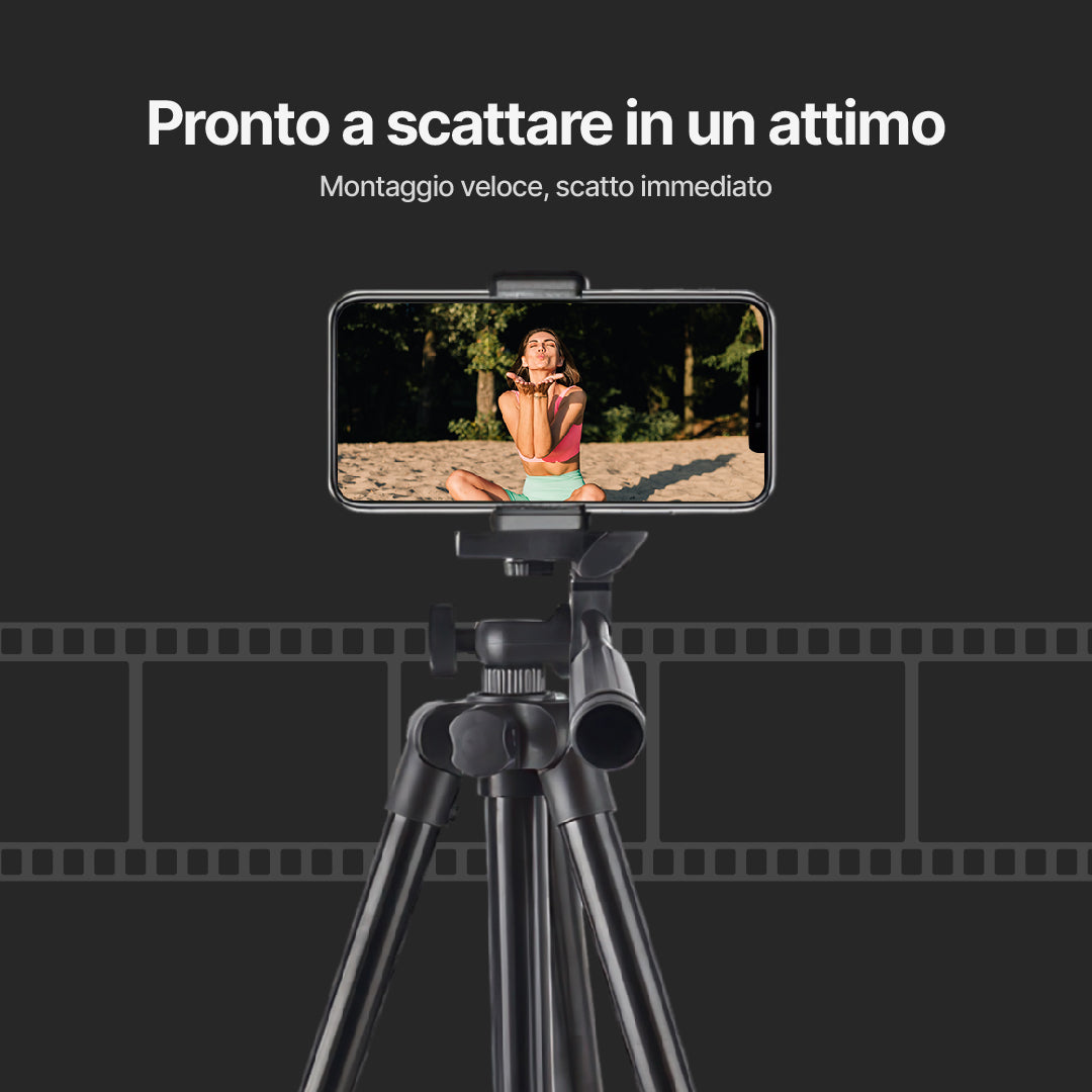 Treppiede QuickSnap per Fotocamera e Smartphone