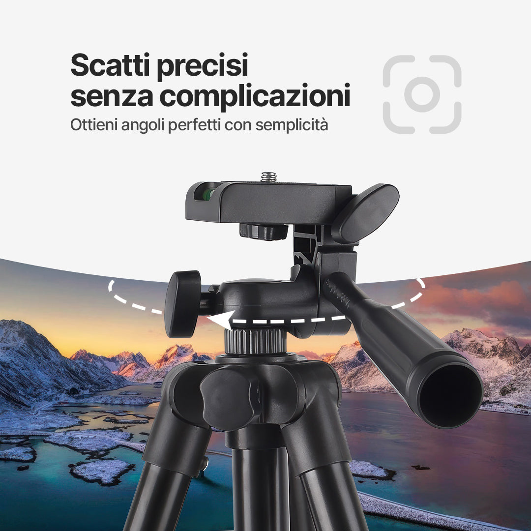 Treppiede QuickSnap per Fotocamera e Smartphone