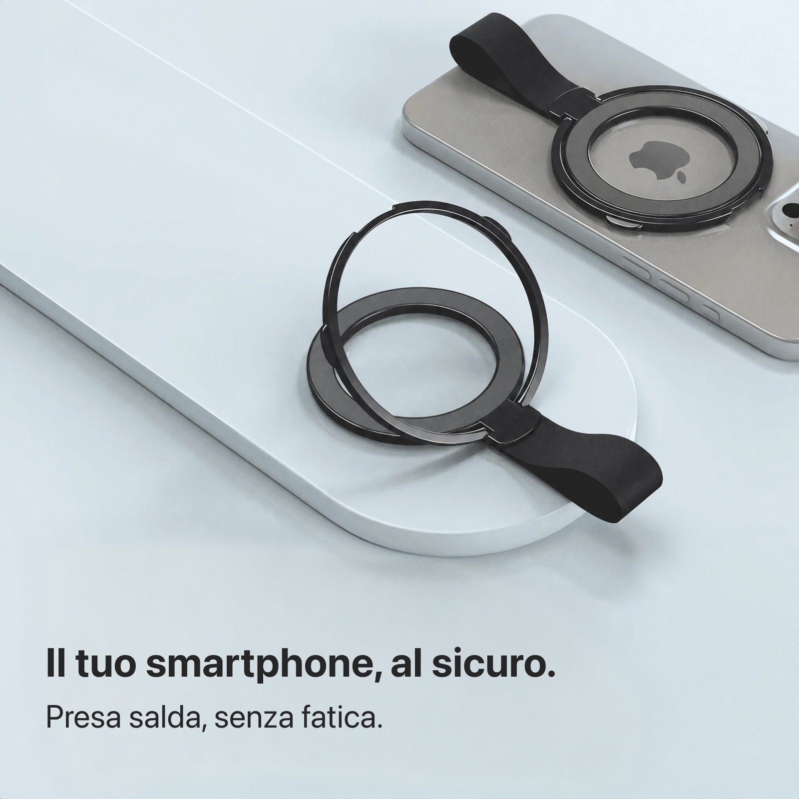 Supporto Magnetico Rotante per Telefono con Anello Pieghevole
