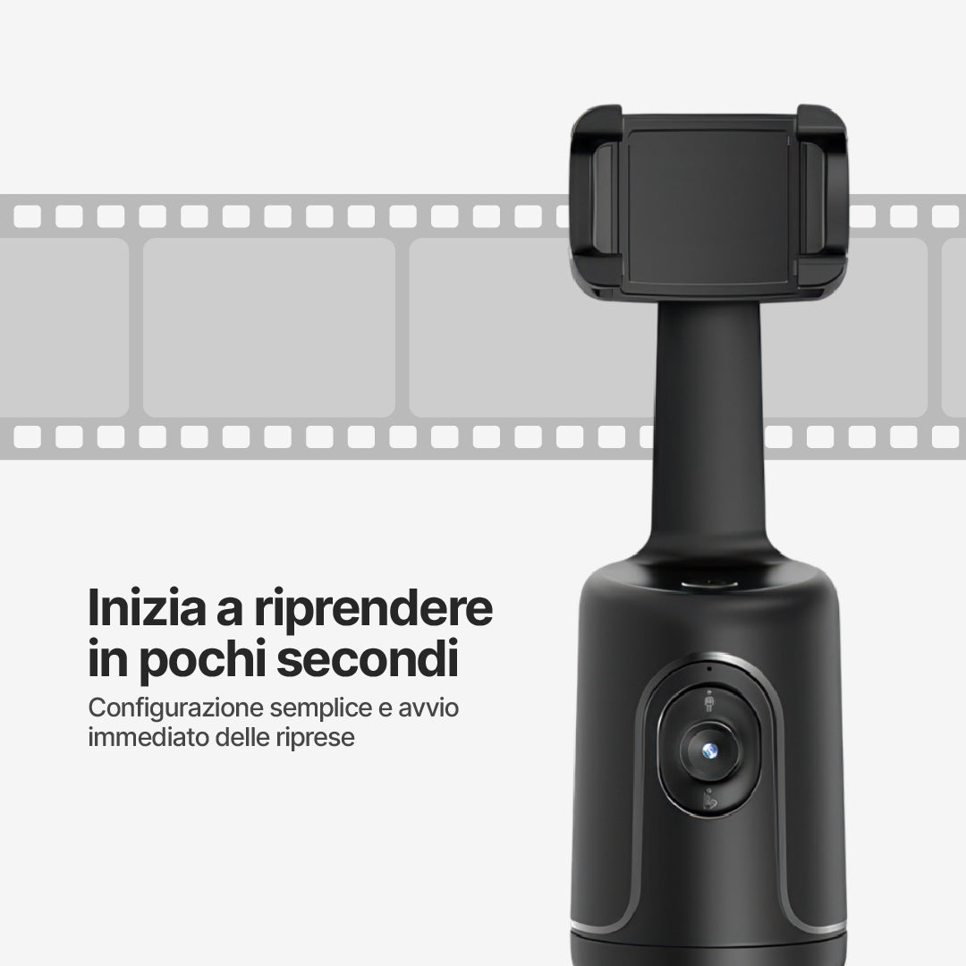 Supporto per Fotocamera Telefonica Smart360 con Tracciamento IA del Movimento