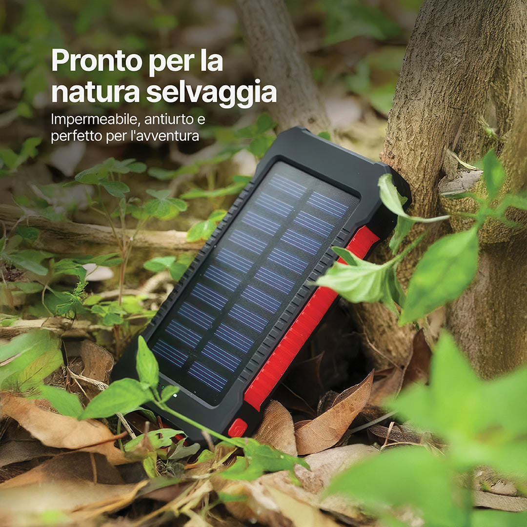 SolaBank Powerbank Wireless con Ricarica 10000mAh