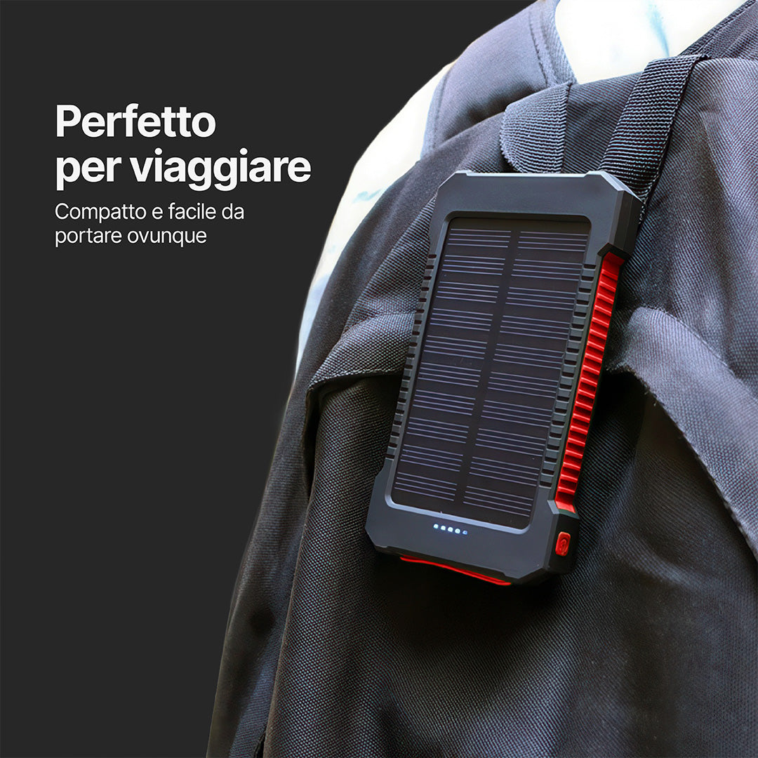 SolaBank Powerbank Wireless con Ricarica 10000mAh