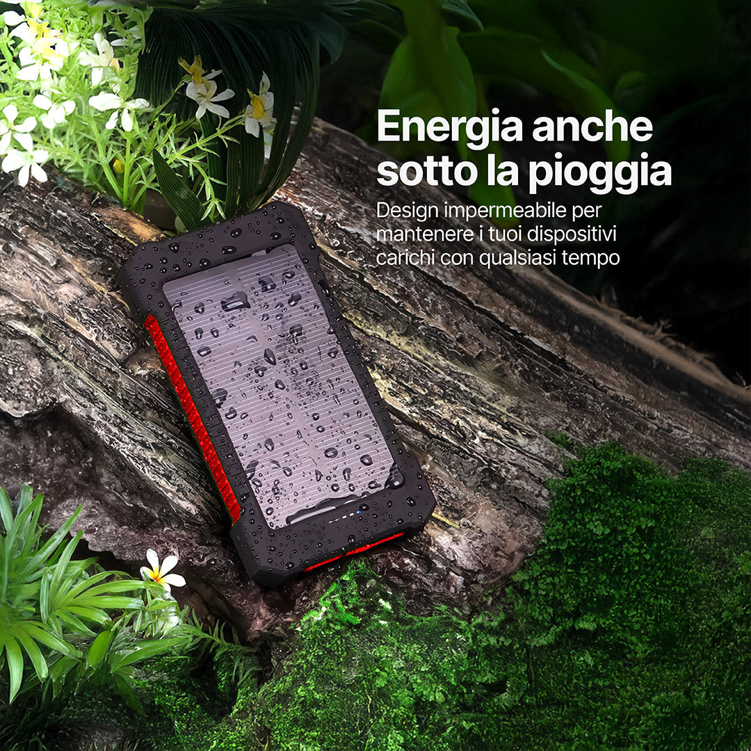 SolaBank Powerbank Wireless con Ricarica 10000mAh