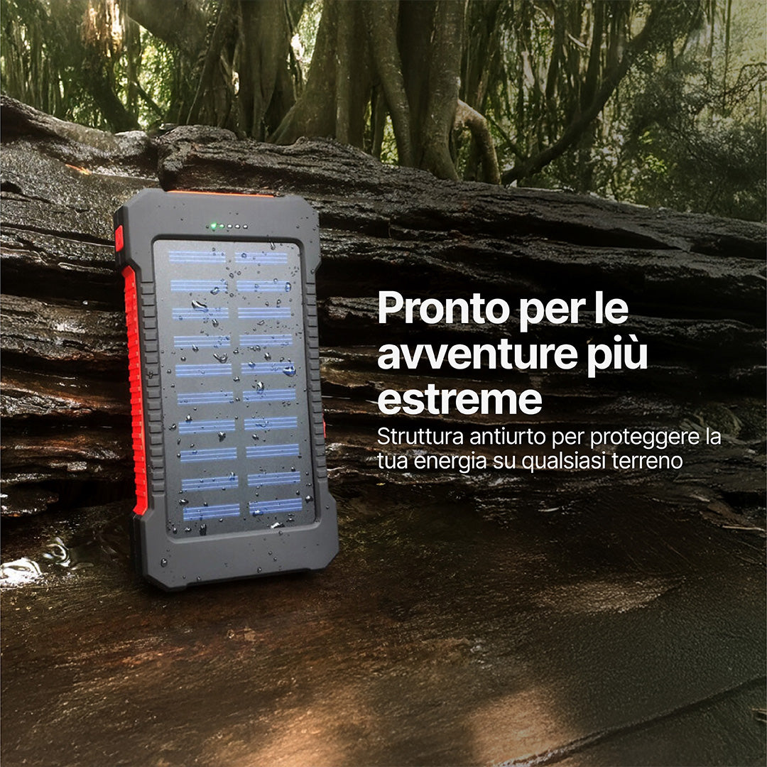 SolaBank Powerbank Wireless con Ricarica 10000mAh
