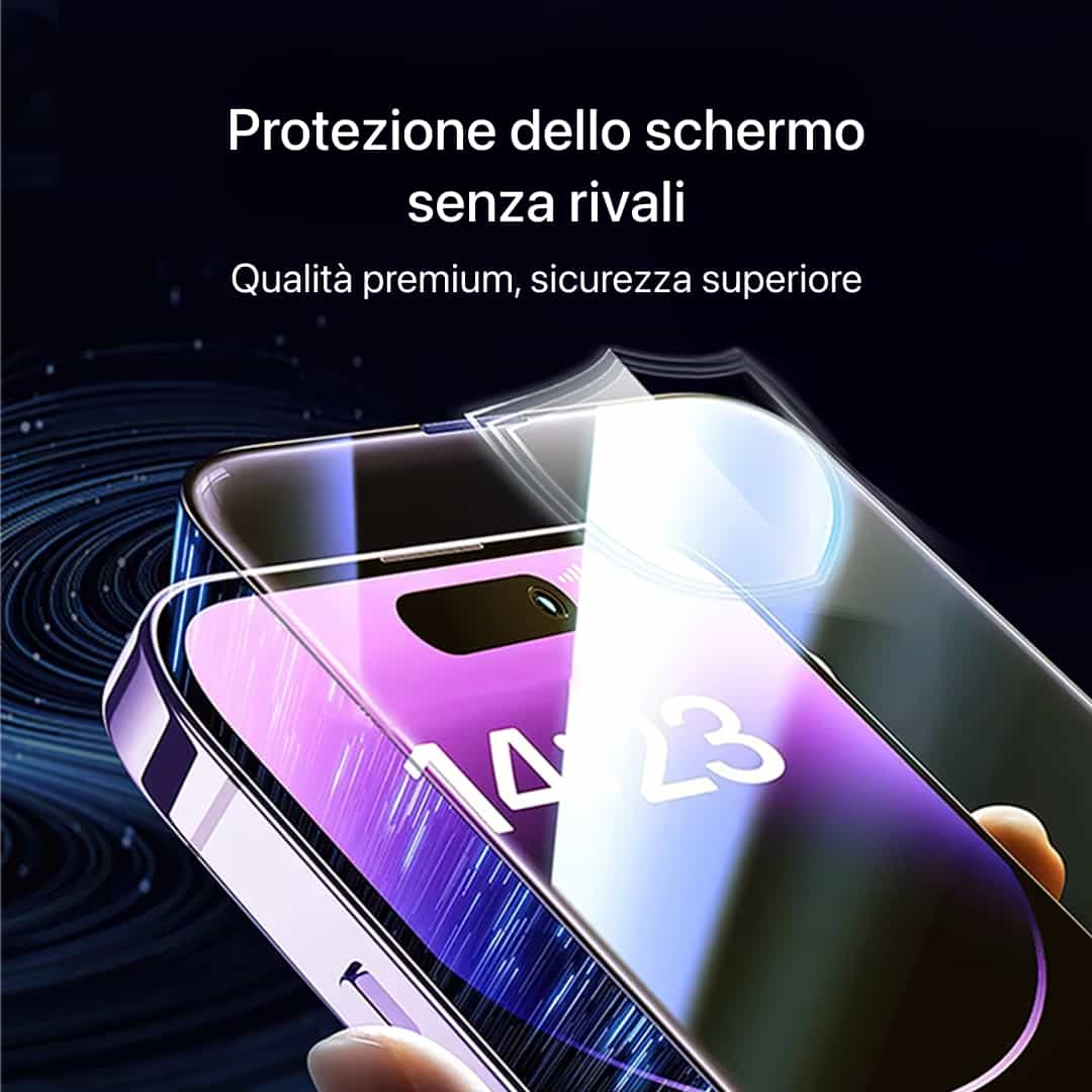 Pellicola protettiva in vetro temperato per iPhone