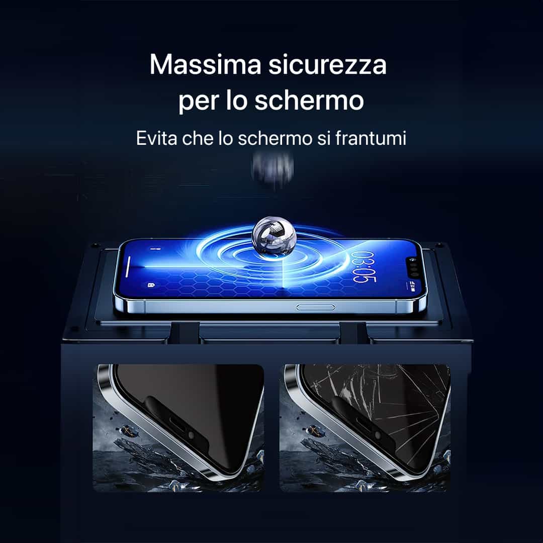 Pellicola protettiva in vetro temperato per iPhone