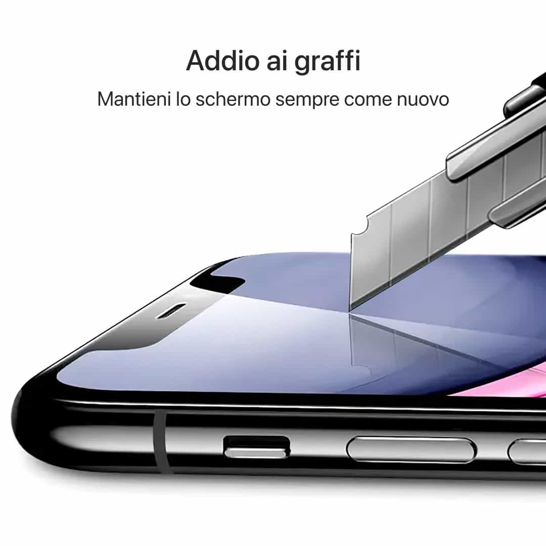 Pellicola protettiva in vetro temperato per iPhone