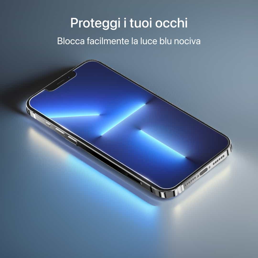 Pellicola protettiva in vetro temperato per iPhone