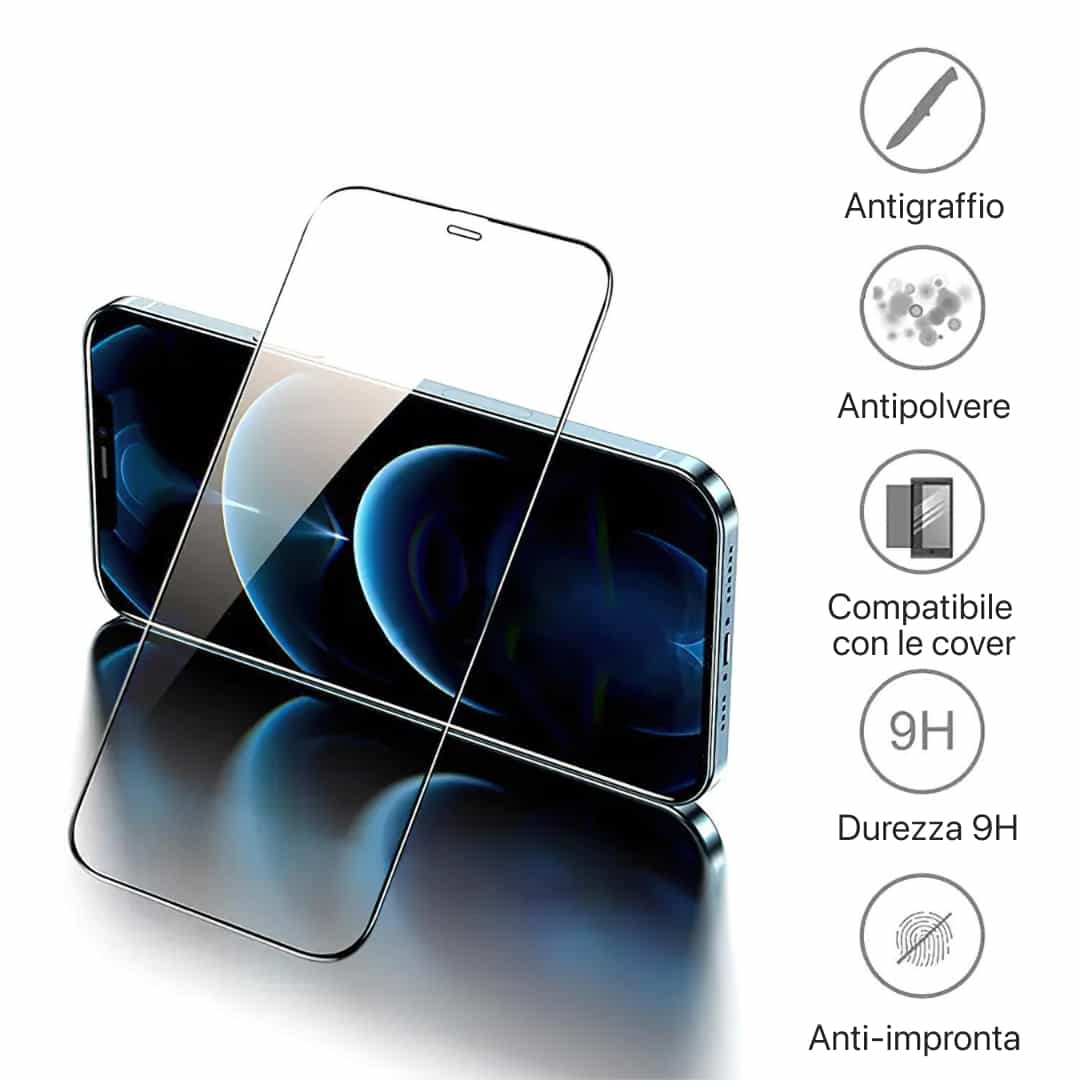 Pellicola protettiva in vetro temperato per iPhone