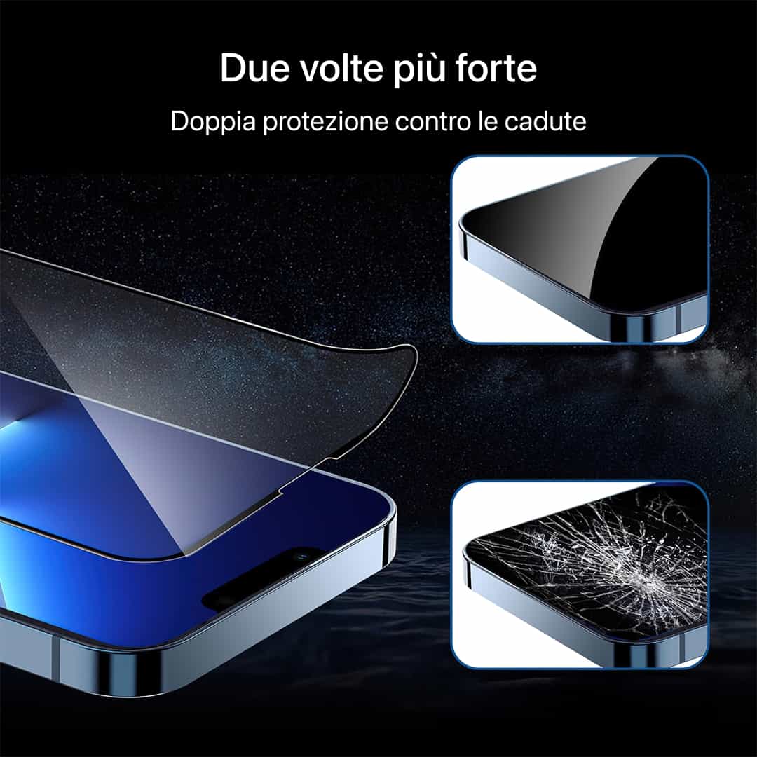 Pellicola protettiva in vetro temperato per iPhone