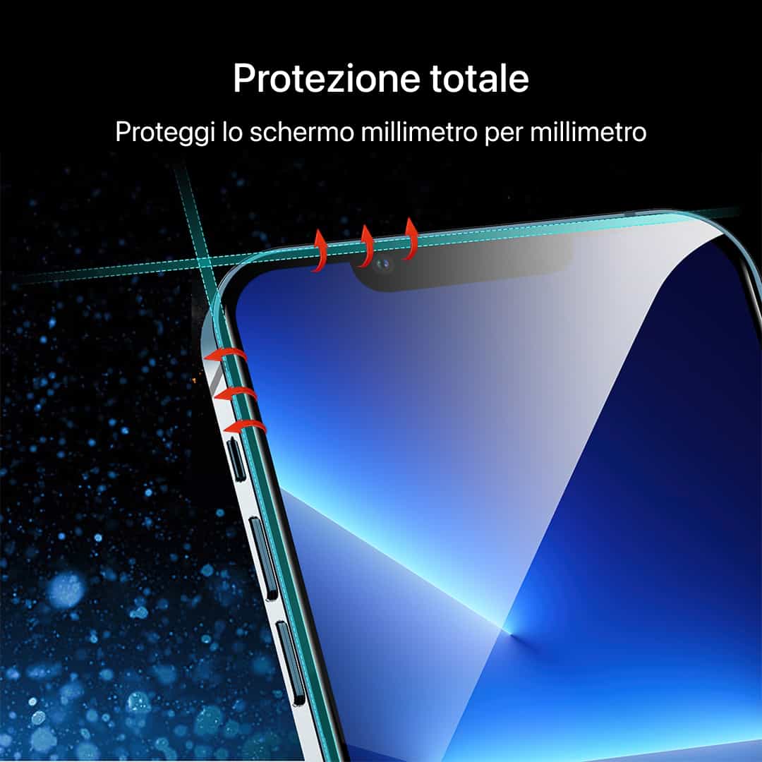 Pellicola protettiva in vetro temperato per iPhone