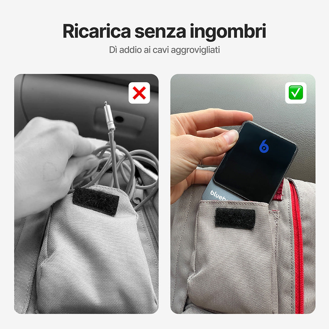Power Bank Ultra Sottile 20W con Ricarica Wireless Magnetica