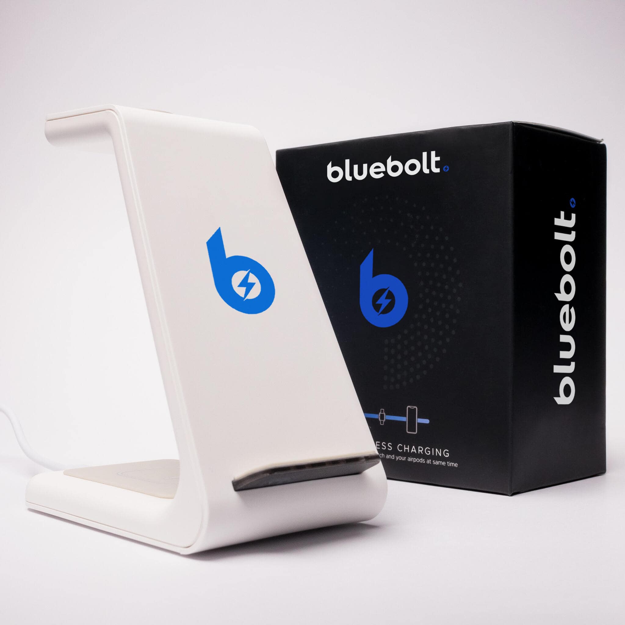 Stazione di Ricarica Wireless 3 in 1, Compatibile con Apple, Samsung, Orologi e AirPods
