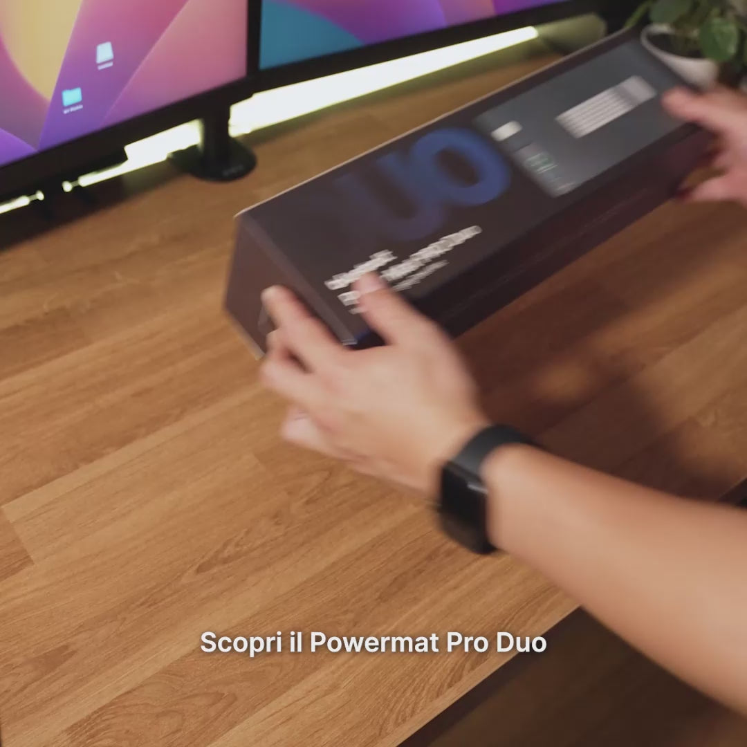 PowerMat Pro DUO Tappetino da Scrivania con Ricarica Wireless